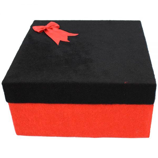 باکس هدیه مربع کد Black & Red