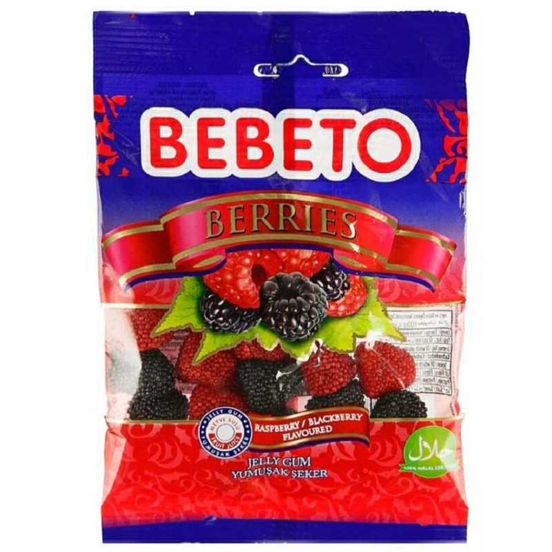 پاستیل BEBETO با طعم تمشک و توت سیاه