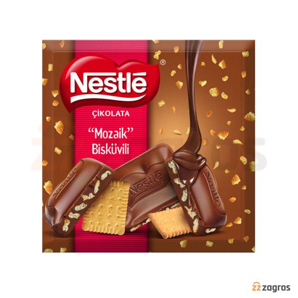 شکلات شیری با تکه های بیسکوییت Nestle